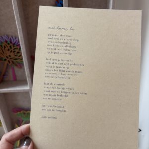 ‘Met haren los’ print